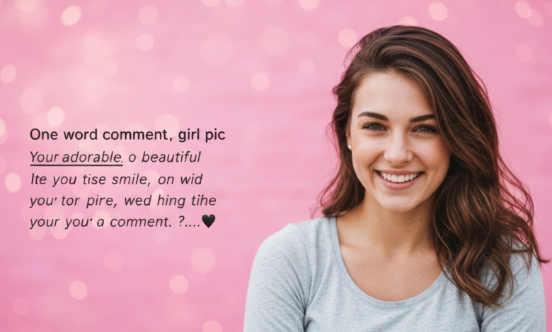 One Word Comment on Girl Pic