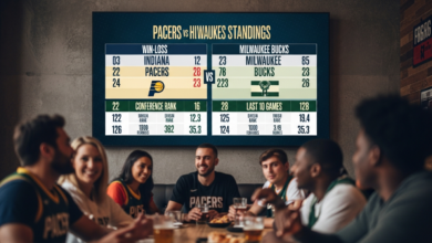 Pacers vs Milwaukee Bucks Standings