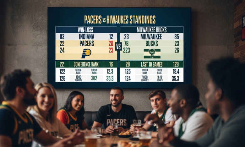 Pacers vs Milwaukee Bucks Standings