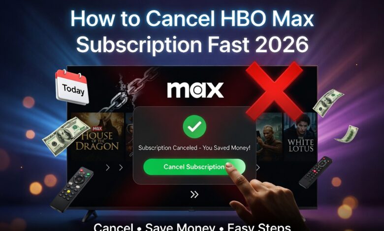 cancel HBO Max subscription